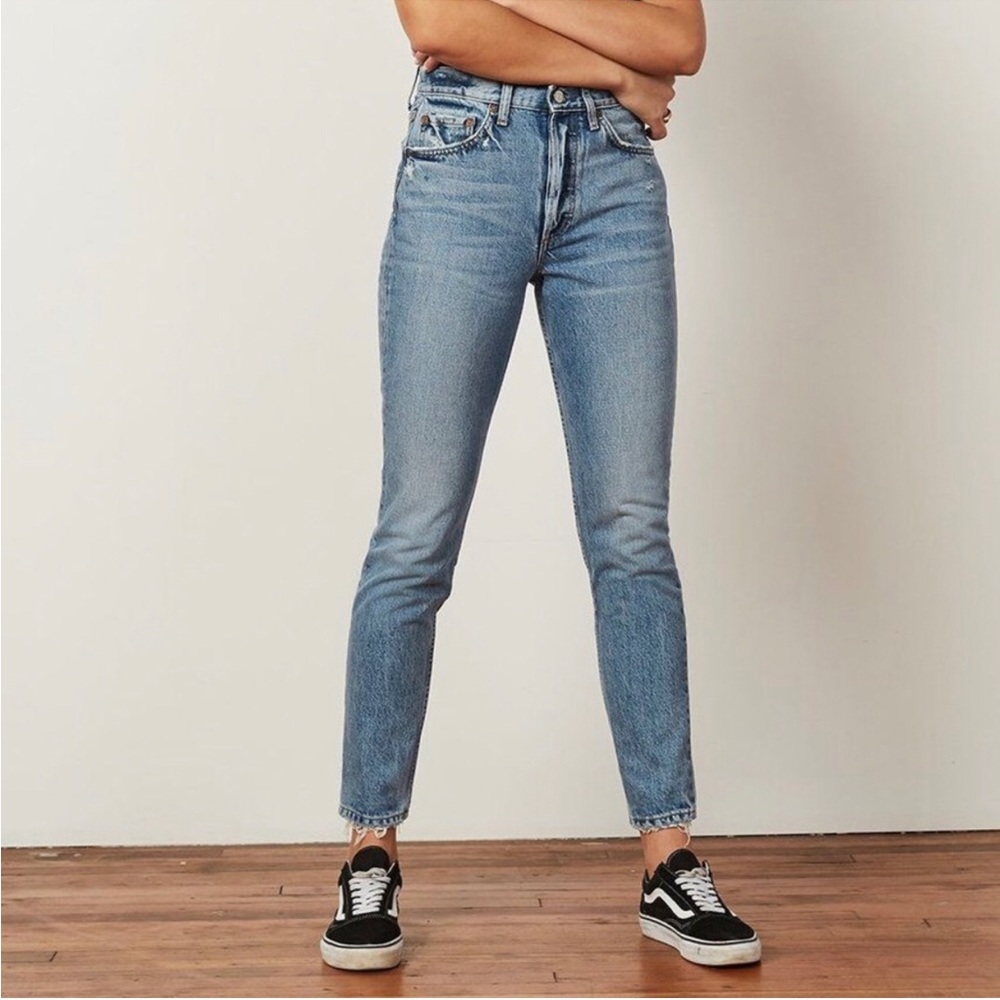 Boyish Billy Jeans in Starman Size 28 High Rise Rigid Denim